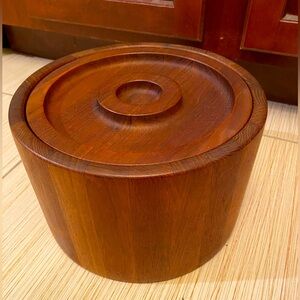 DANSK VINTAGE TEAK ICE BUCKET DESIGN JENS HARALD QUISTGAARD MCM
